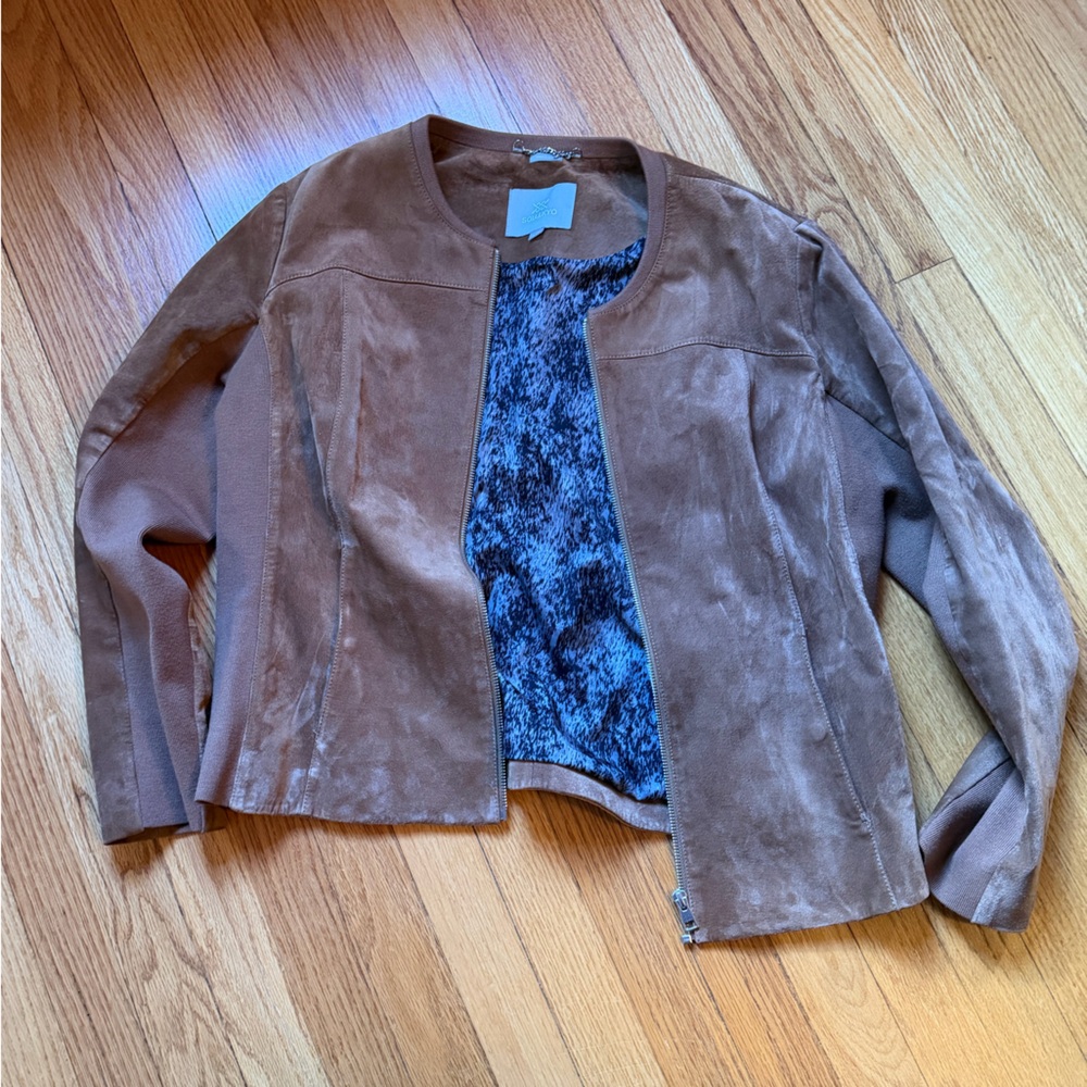 Soia & Kyo Suede Jacket Brown XXL